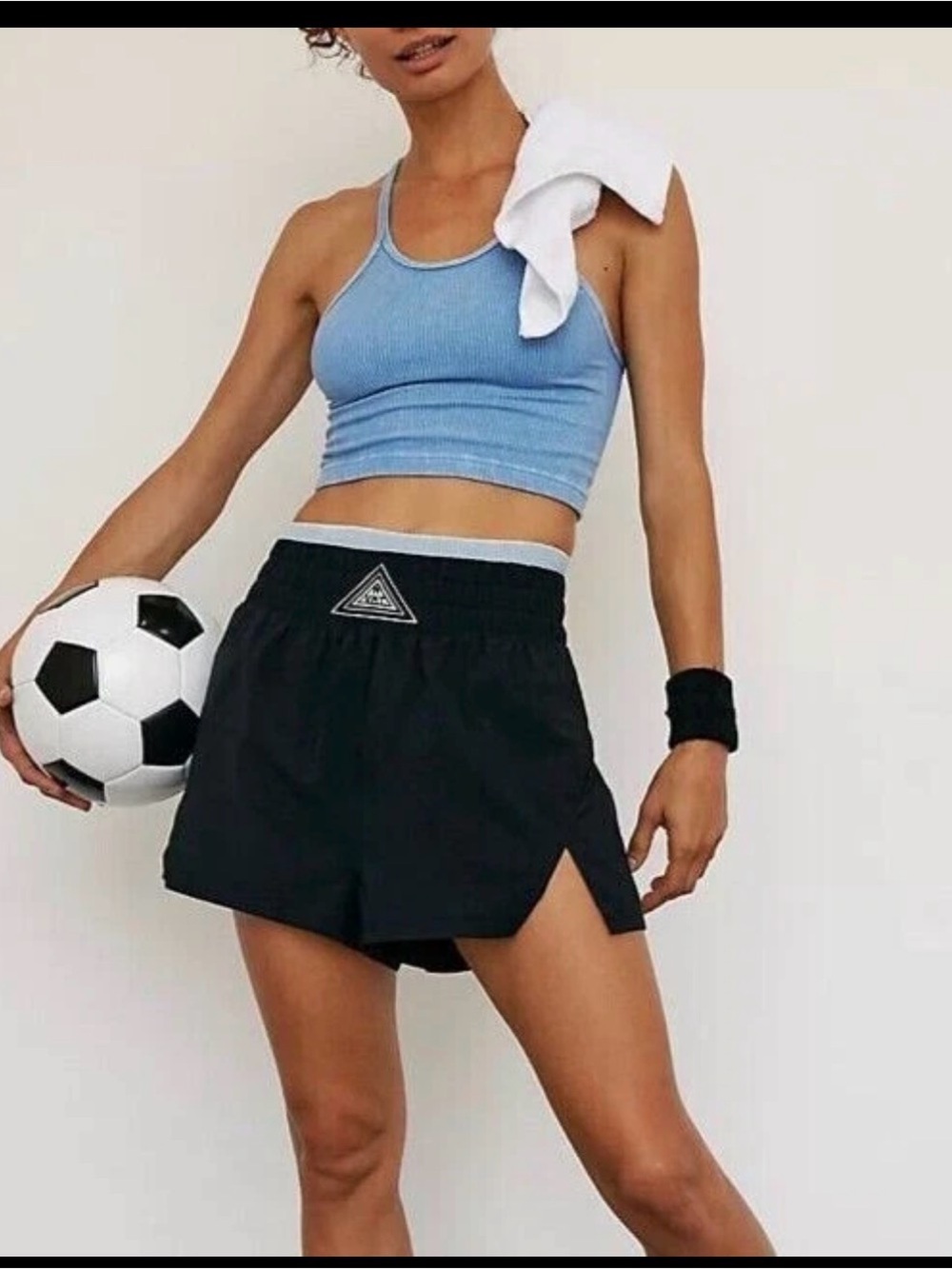 Womens Free People Movement Next Round Shorts Soccer Boxing Black Size Large